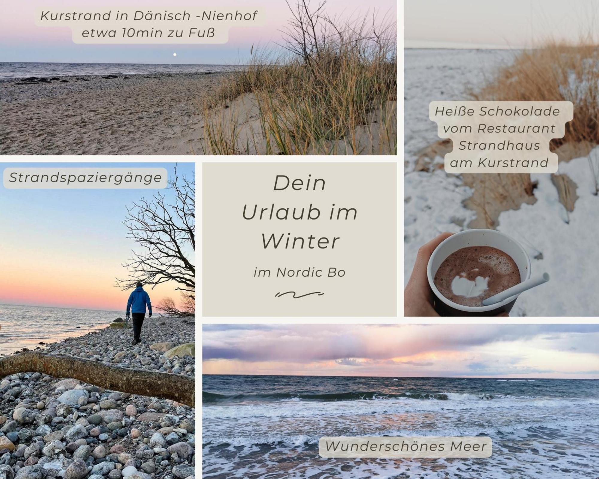 Nordic Bo -Wellen Wald Und Wilde Kueste- Strandnahe Doppelhaushaelfte Mit Waldterrasse Surendorf Buitenkant foto